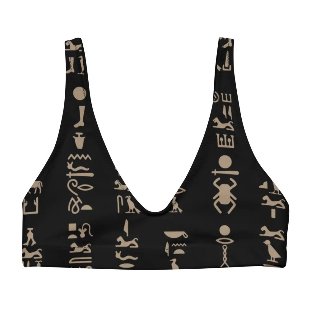 Isis Hieroglyphics Black Bikini Top product image (1)