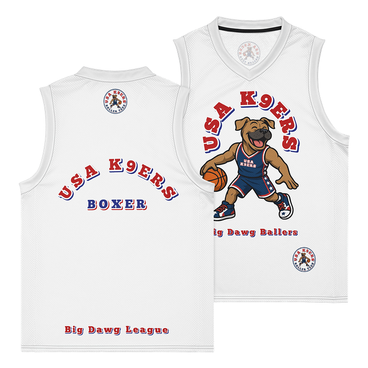 USA K9ERS Boxer Premium Basketball Jersey product image (1)