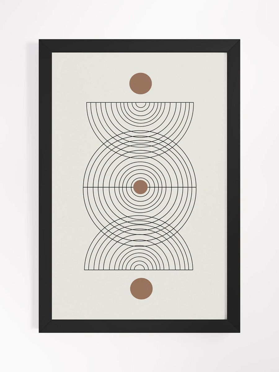 Concentric Mirage Framed Poster | Hypnotic Abstract Art for Contemporary Spaces product image (1)
