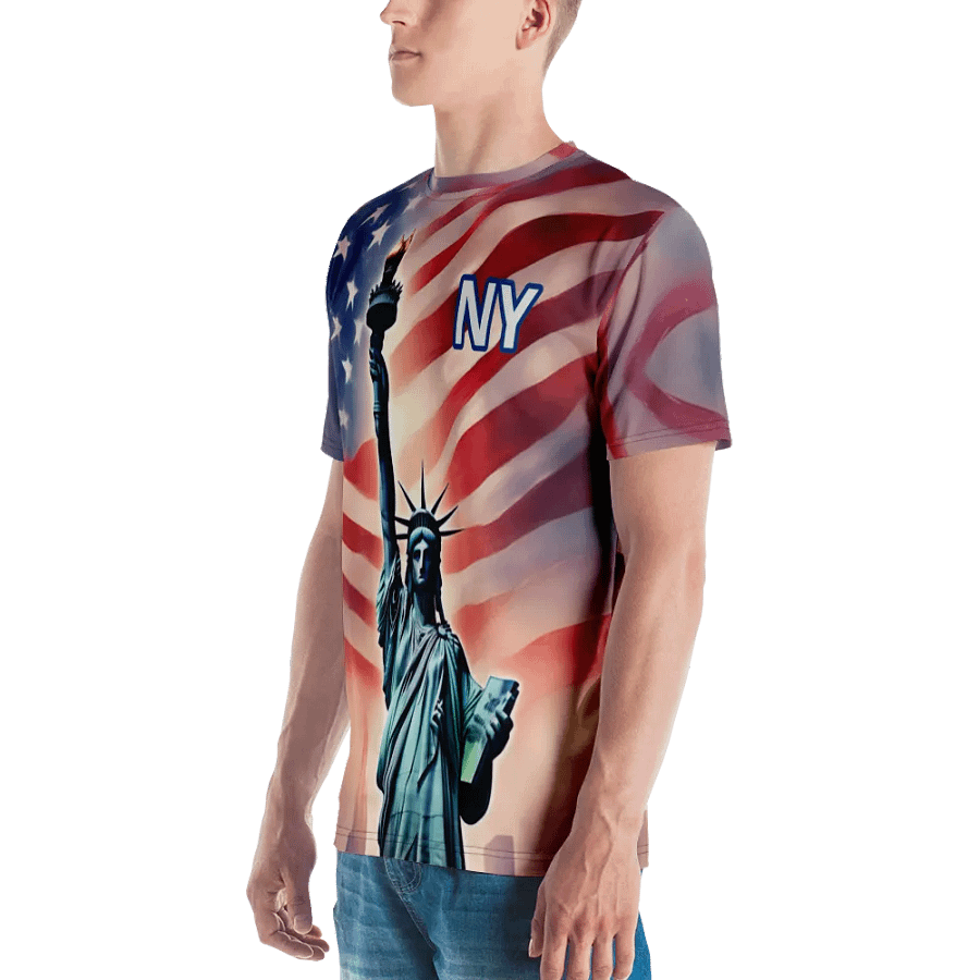 New York Statue of liberty./All-Over Print Crew Neck T-Shirt by Sublicolor product image (2)