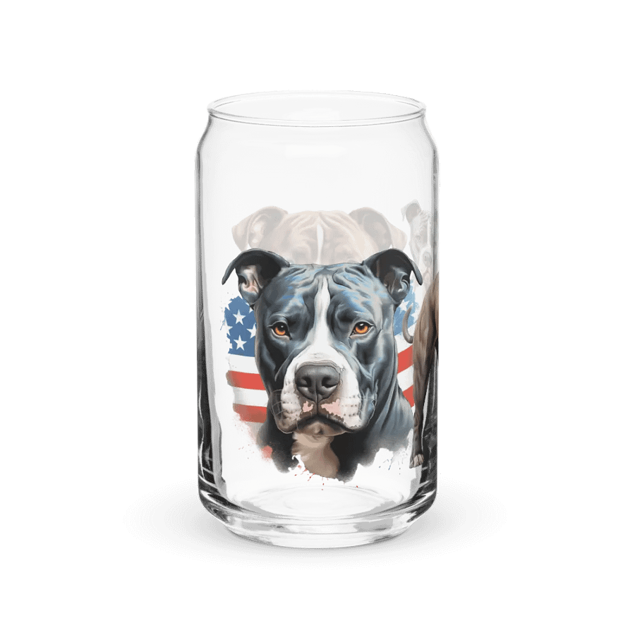 Patriotic Pups Can-Shaped Glass product image (4)