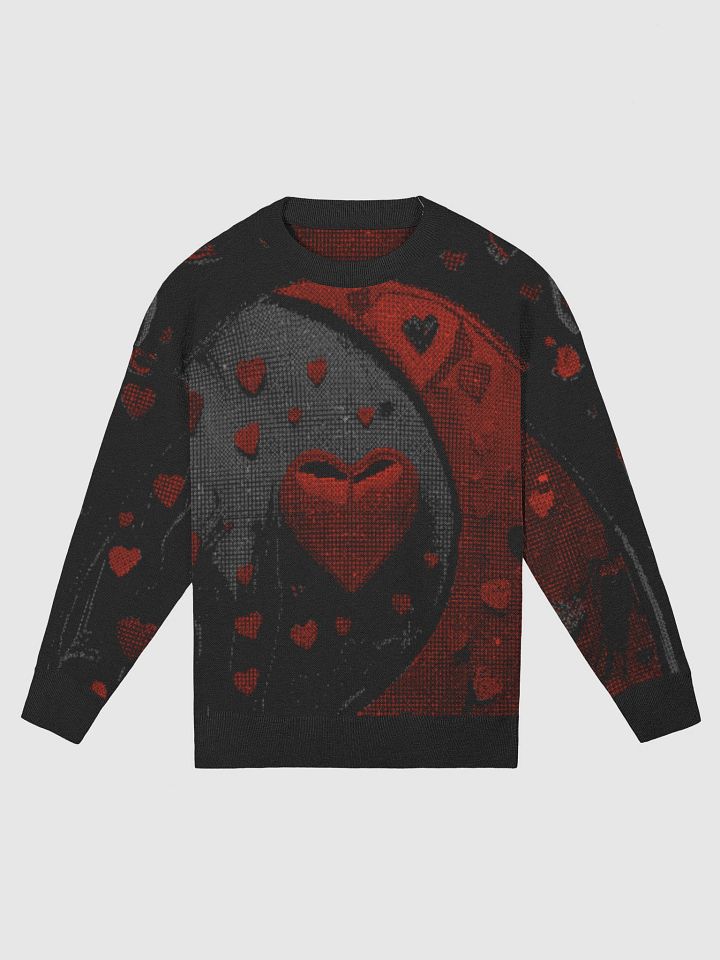 Love Lives Here 432 Hz Cardigan – Cozy Knit Sweater with Healing Frequency Design | Mindful Fashion for Men & Women product image (1)