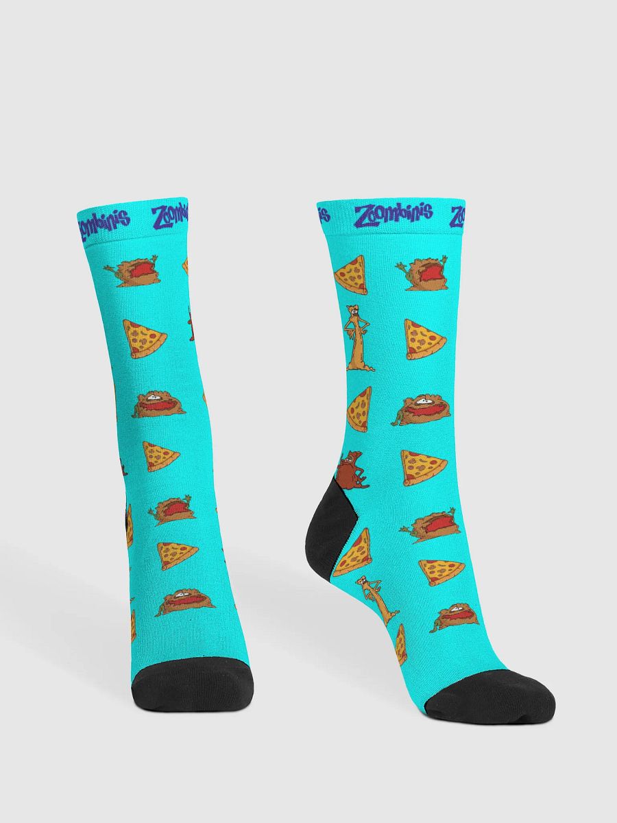 Pizza Troll Party Socks - Blue product image (2)