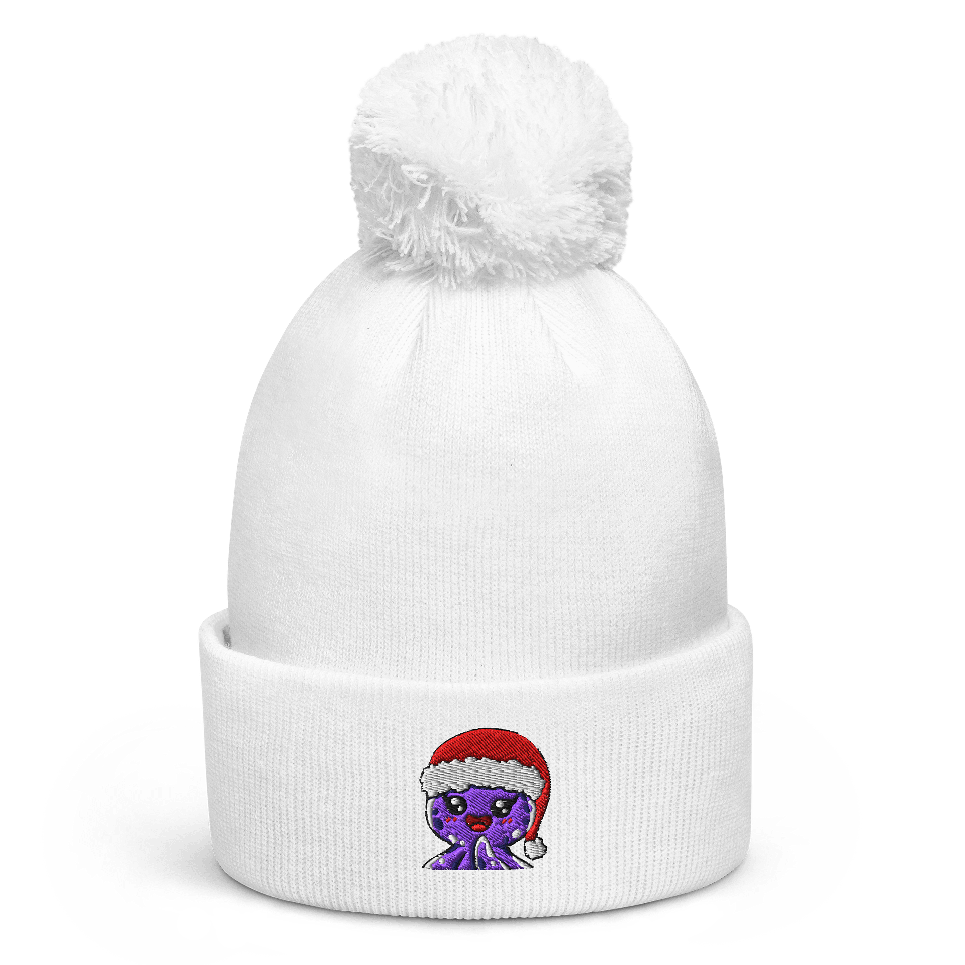 Inky Embroidered Christmas Pom Pom Hat product image (1)