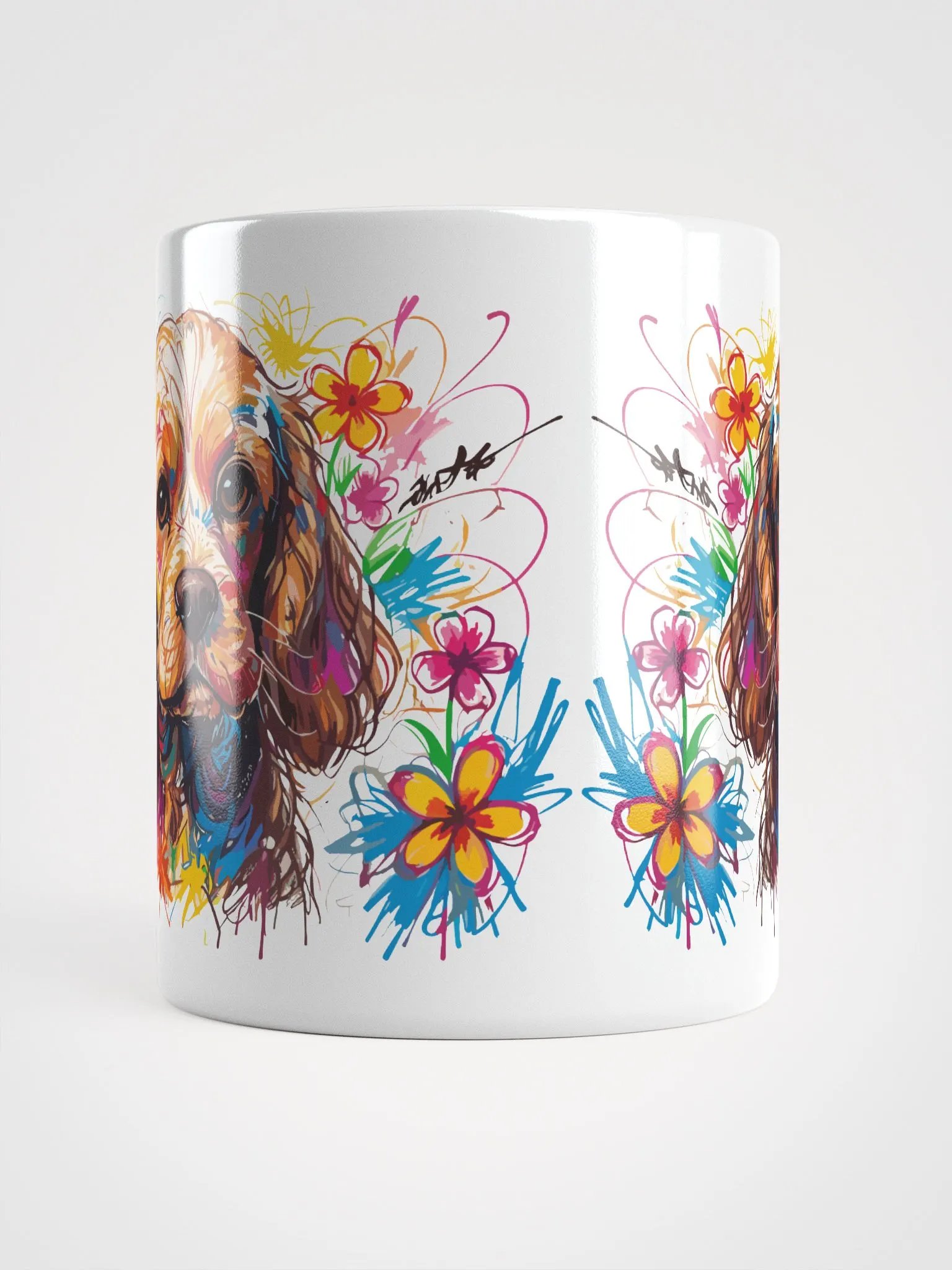 Scribbles Cocker Spaniel 10 , Mug product image (9)