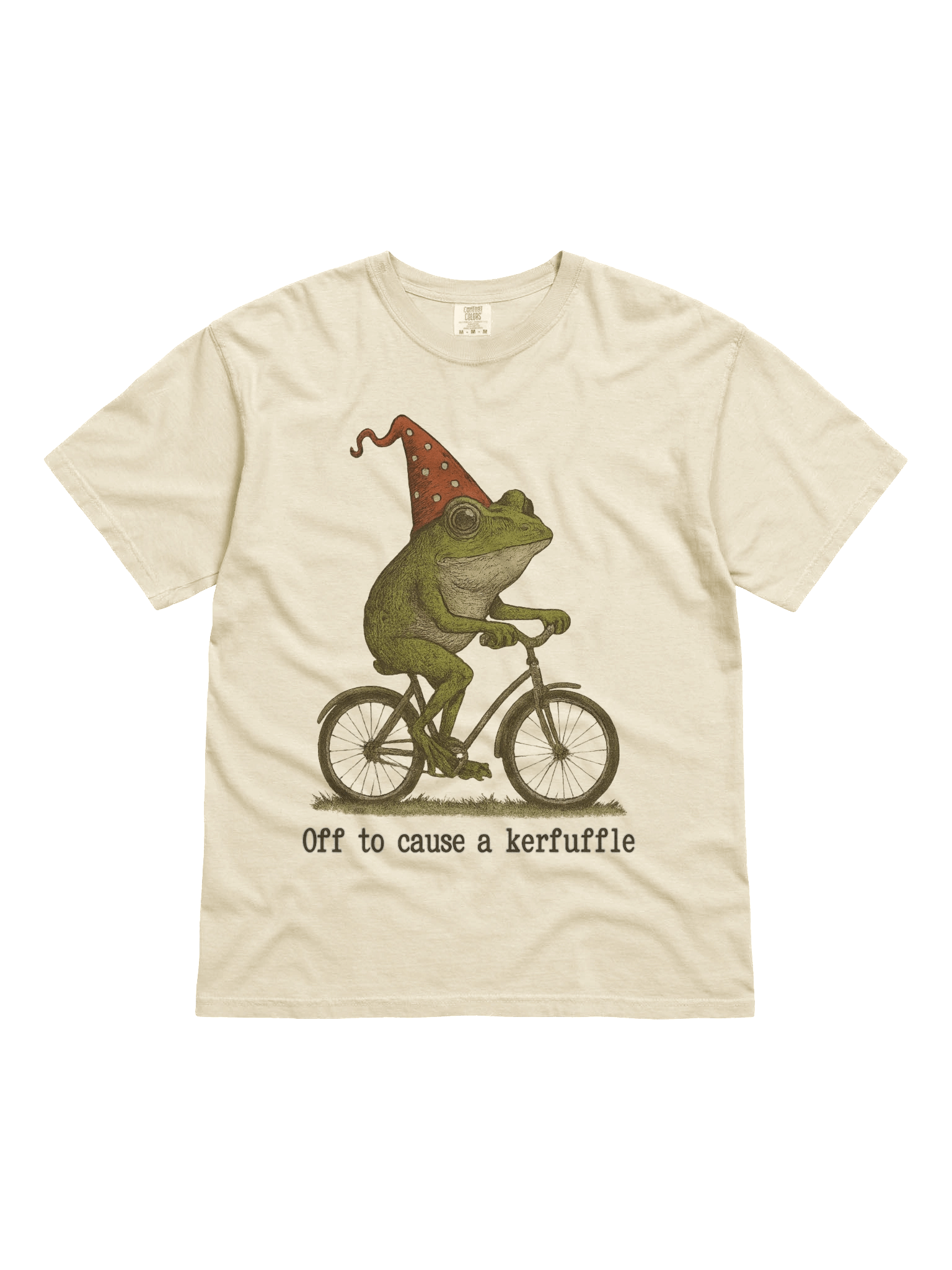 Frog on Bicycle | Wholesome Mischief Comfort Colors® Shirt product image (2)