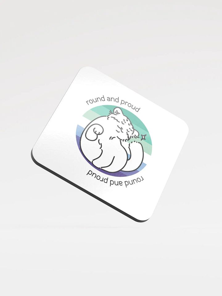 Round and Proud Manul Gay MLM Version - Coaster product image (1)