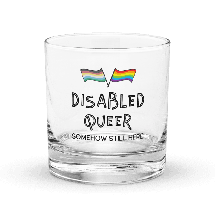 Disabled Queer Still Here glass product image (1)