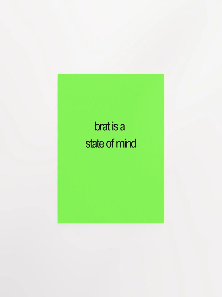 brat is a state of mind green poster product image (5)