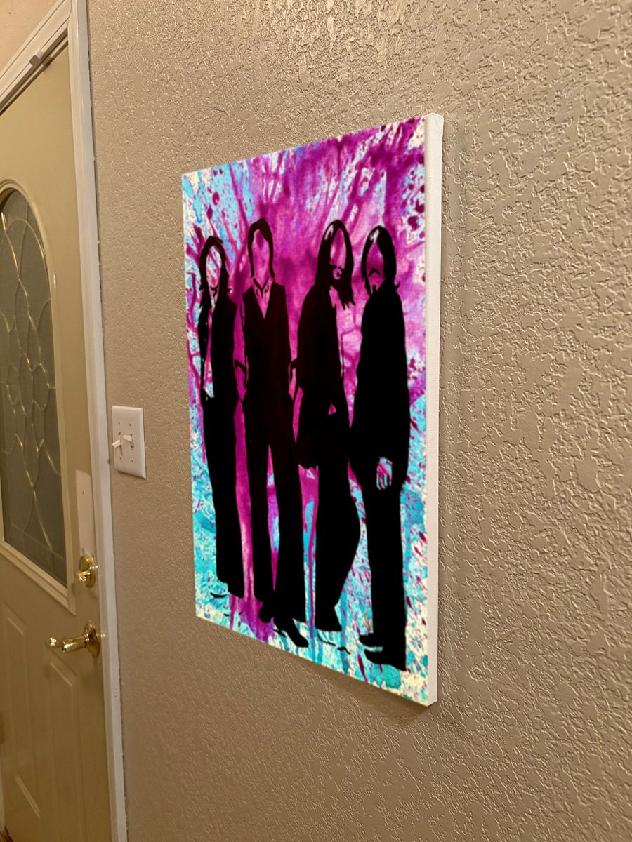 Canvas Prints “The Four Brits Silhouette Splatter” product image (5)