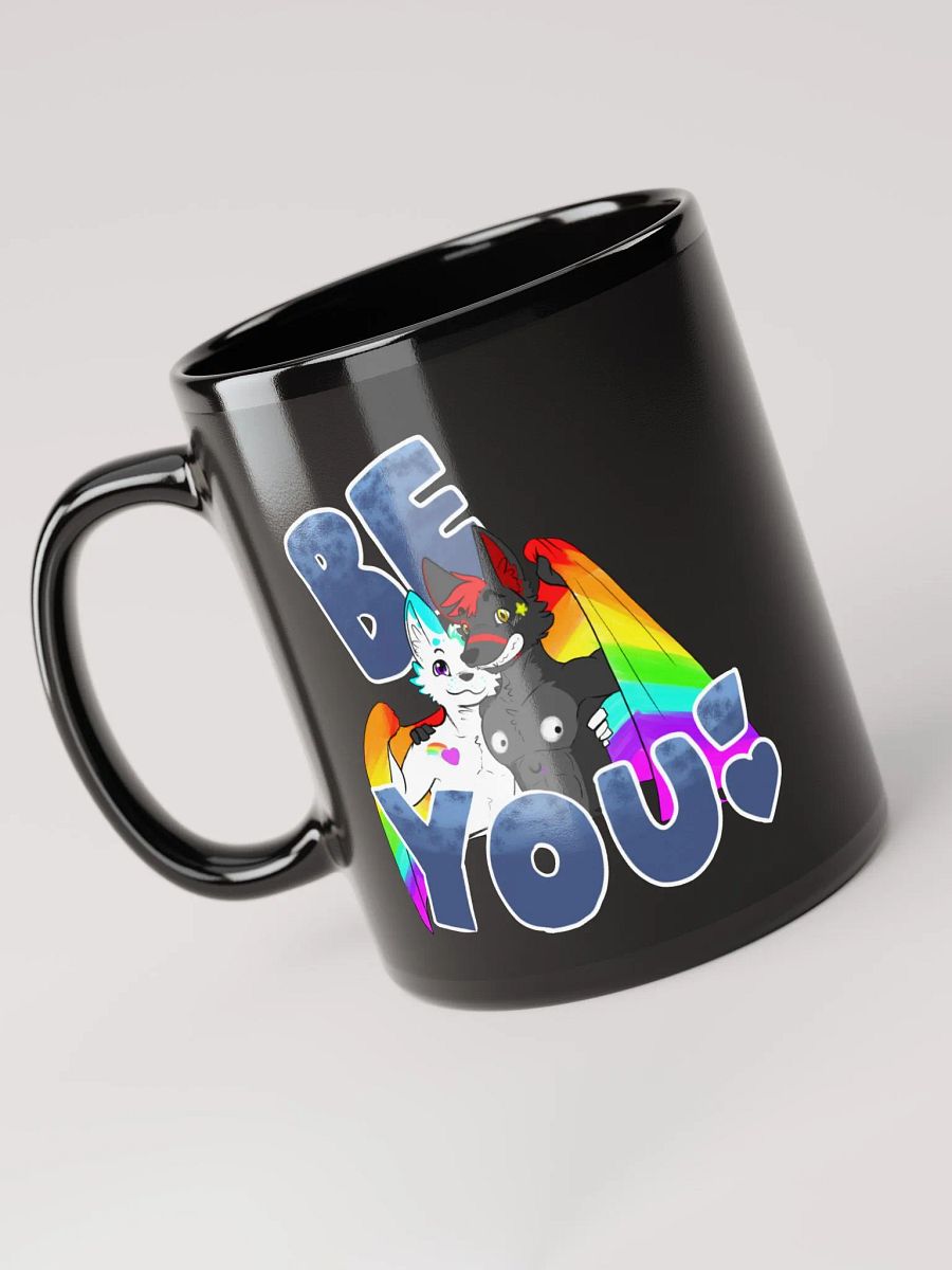Be You! Pride Black Glossy Mug product image (6)
