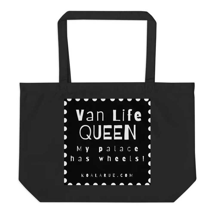 VAN LIFE QUEEN • BLACK TOTE product image (2)
