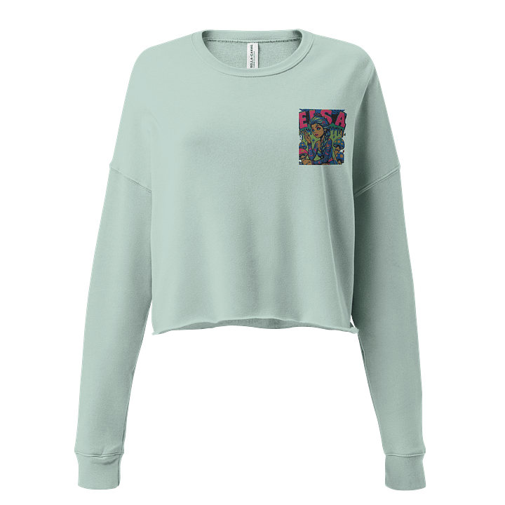 Psychedelic Femme Fleece Crop Sweatshirt product image (2)