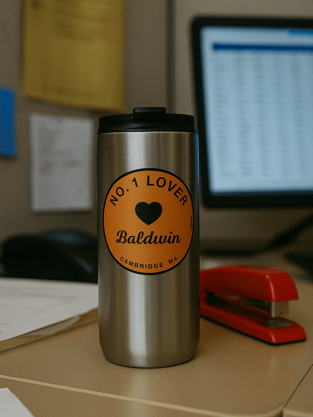 Cambridge, Mass Baldwin Neighborhood No. 1 Lover Sticker (Where Law Meets Divinity... and Turkeys) product image (2)