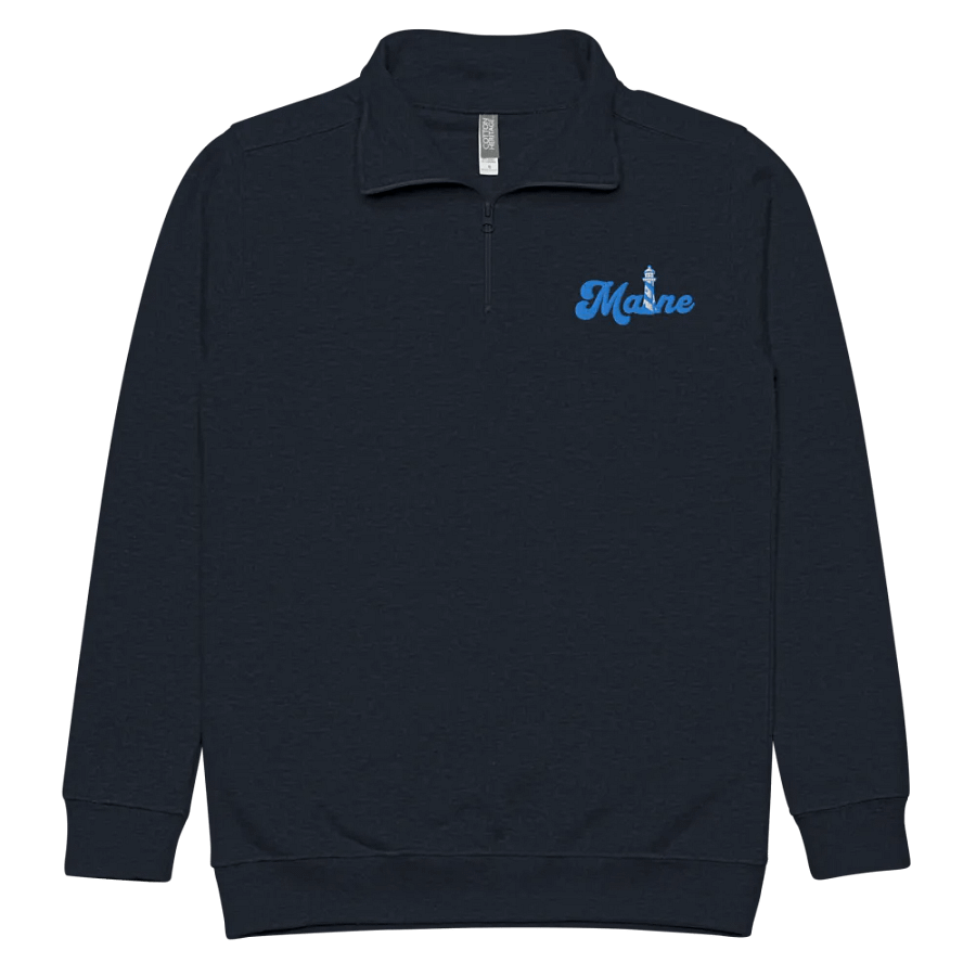 Maine Lighthouse Embroidery Half Zip product image (19)