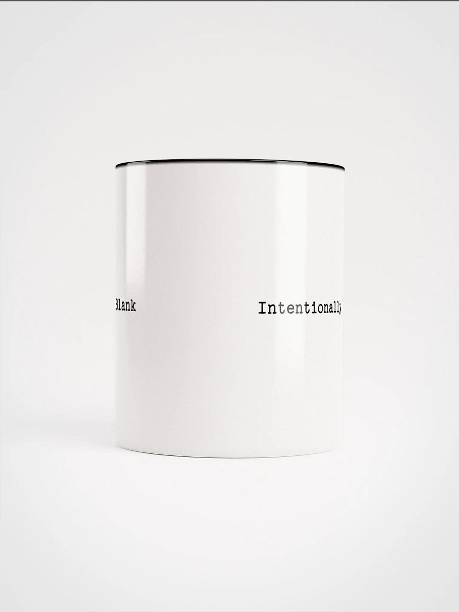 Intentionally Left Blank Accent Ceramic Mug product image (5)