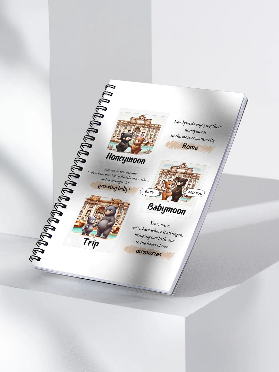 Honeymoon to Family Trip Spiral Notebook product image (3)