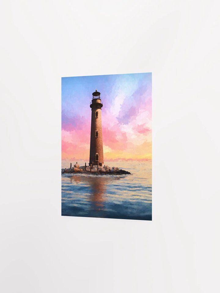 Sand Island Lighthouse – Mobile Alabama Matte Poster product image (10)