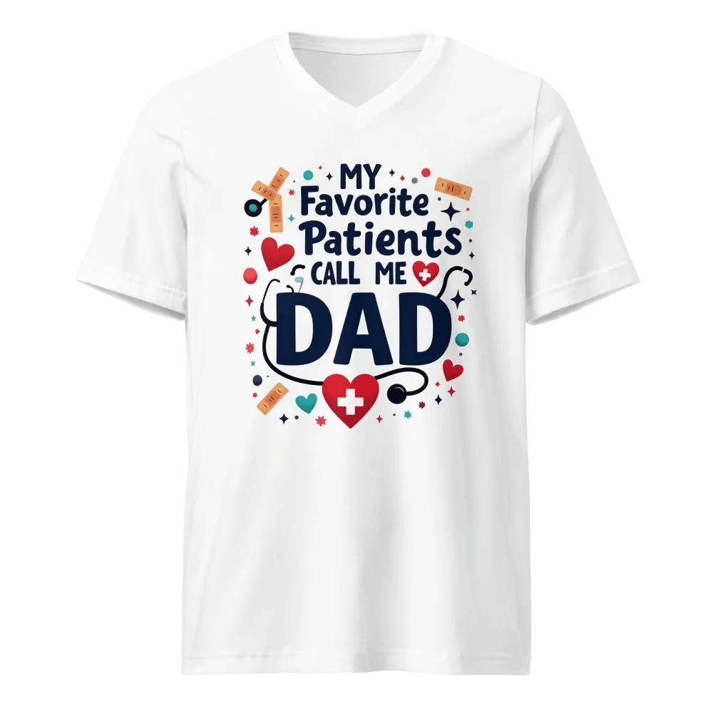 Dad's Favorite Patients V-Neck Tee product image (1)