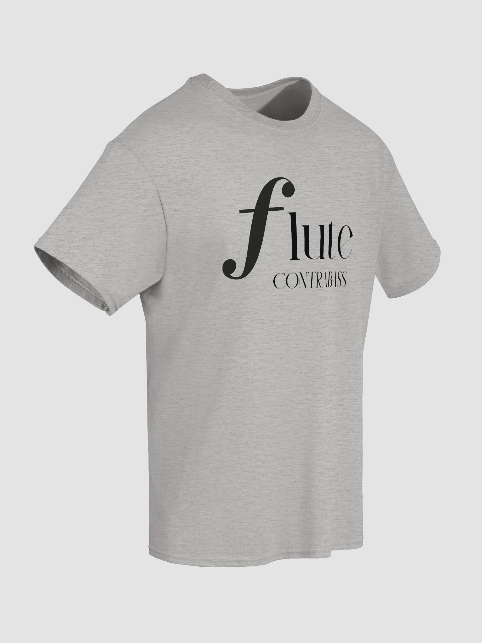 Forte Flute Tee - Black Letters - Contrabass - Unisex product image (56)