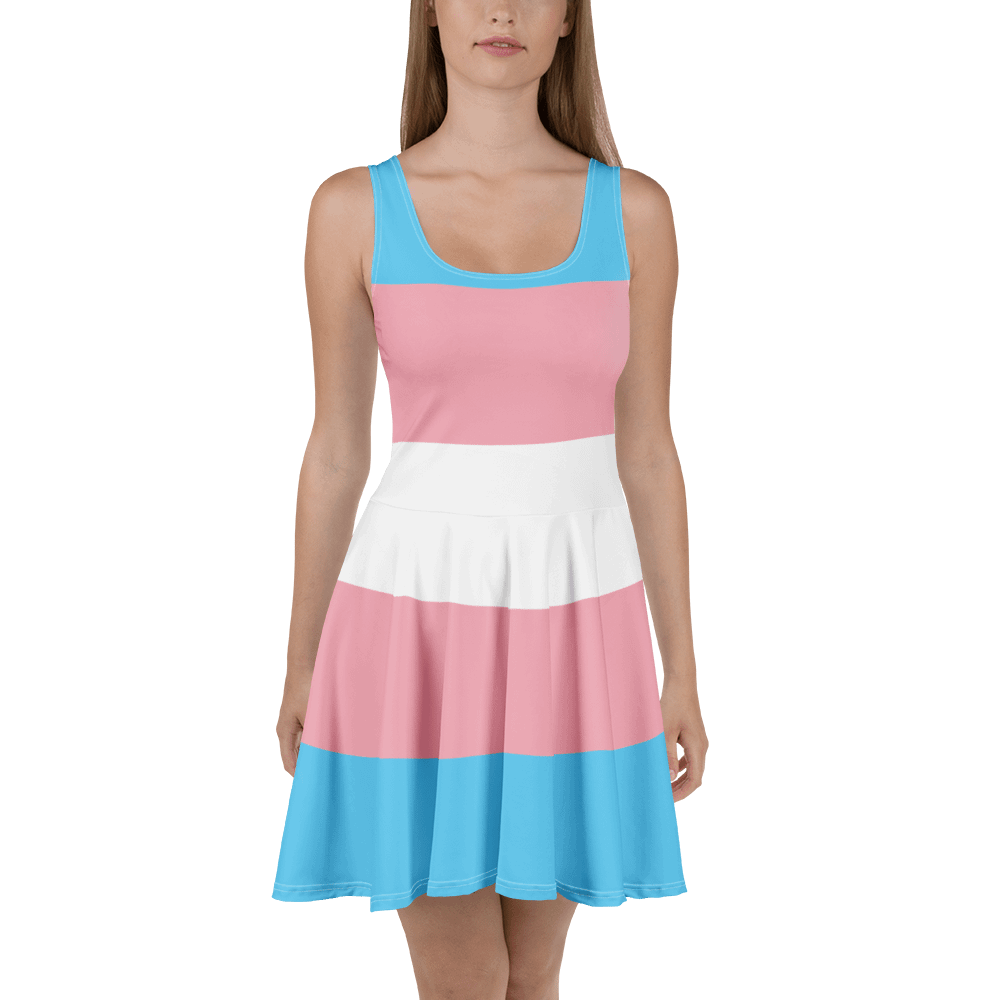 Trans Pride Flag Skater Dress product image (2)
