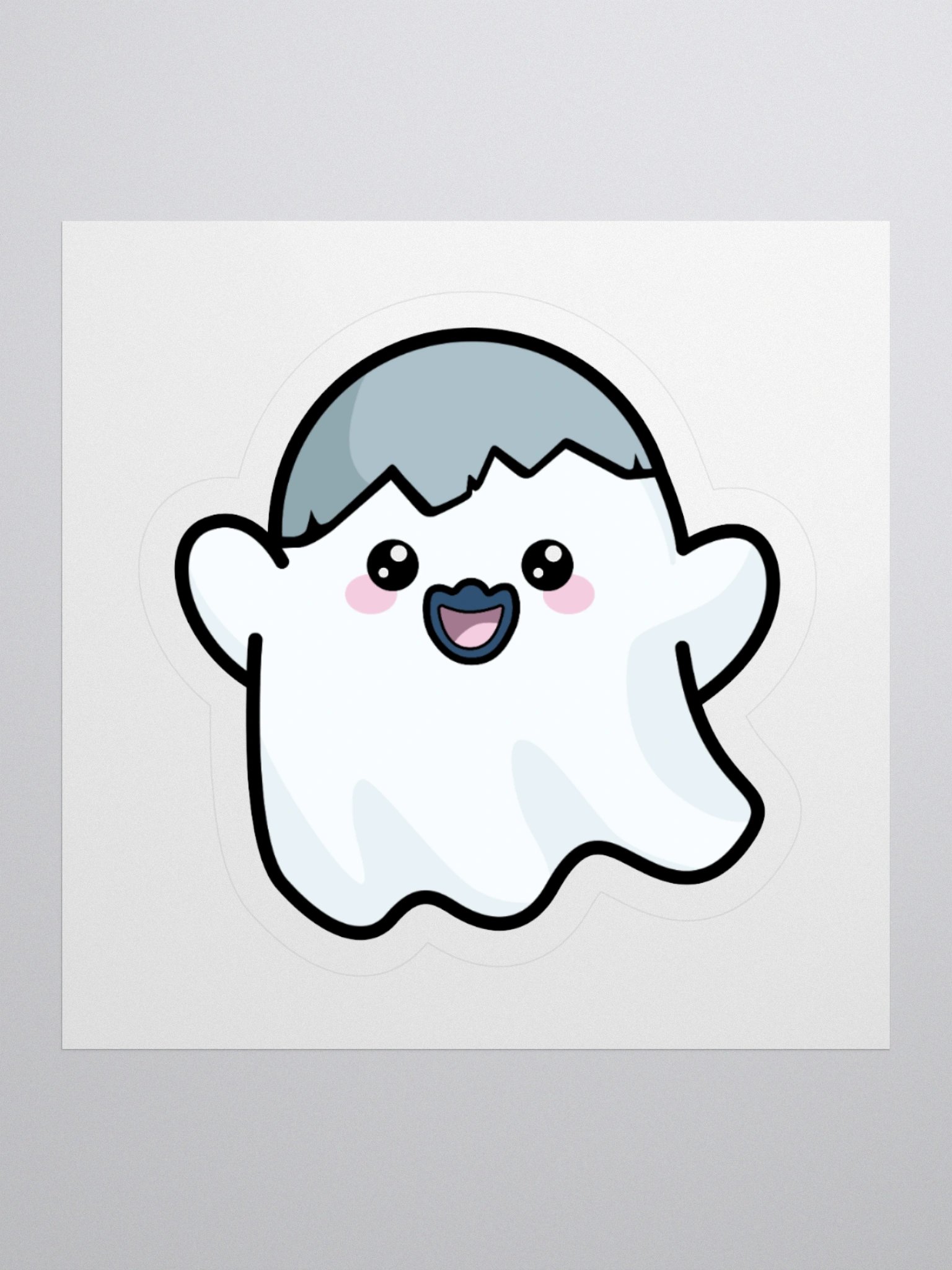 Ghost Battle Chicken Sticker product image (1)
