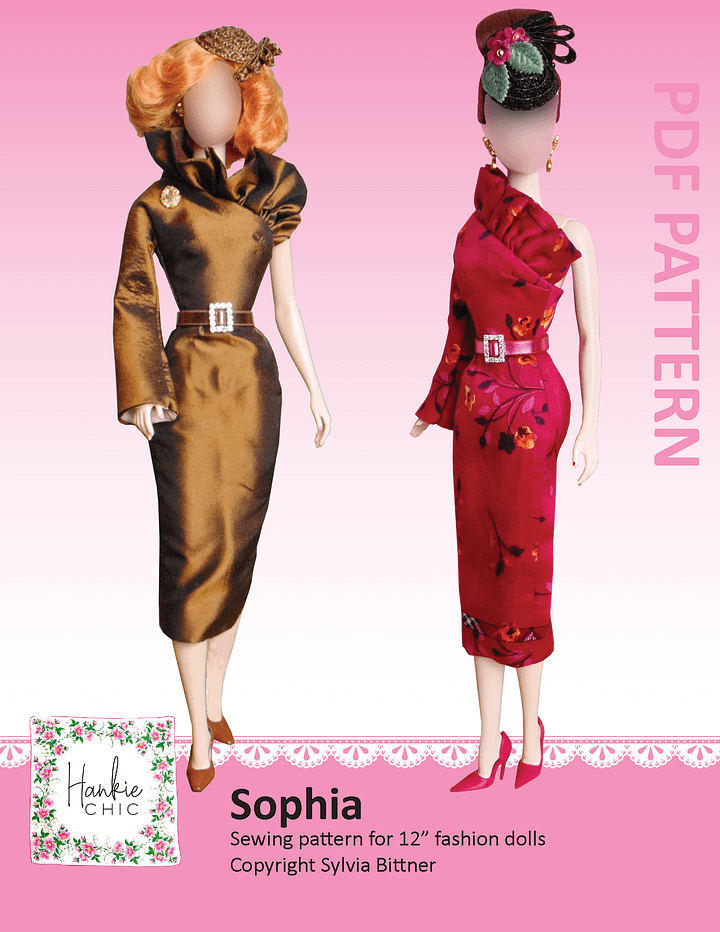Sophia sewing pattern for 12