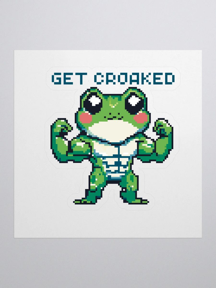 Get Croaked Yoked Pixel Frederick Sticker product image (1)