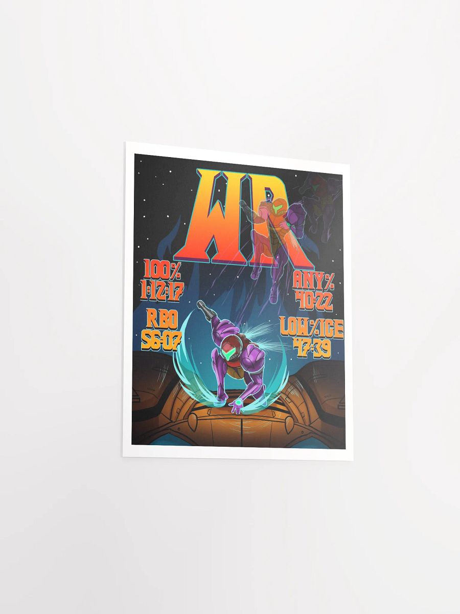 4/4 No Major Glitches World Records Illustration Poster product image (11)