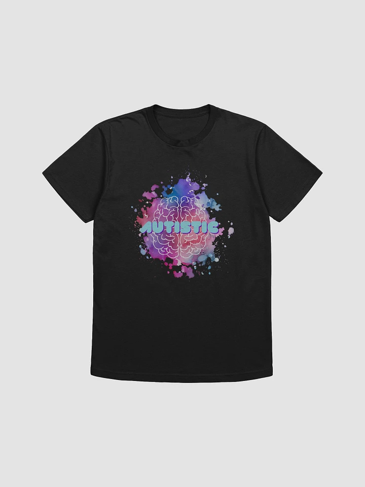 Autistic Paint Splatter Brain Retro Text Super Soft Shirt product image (2)