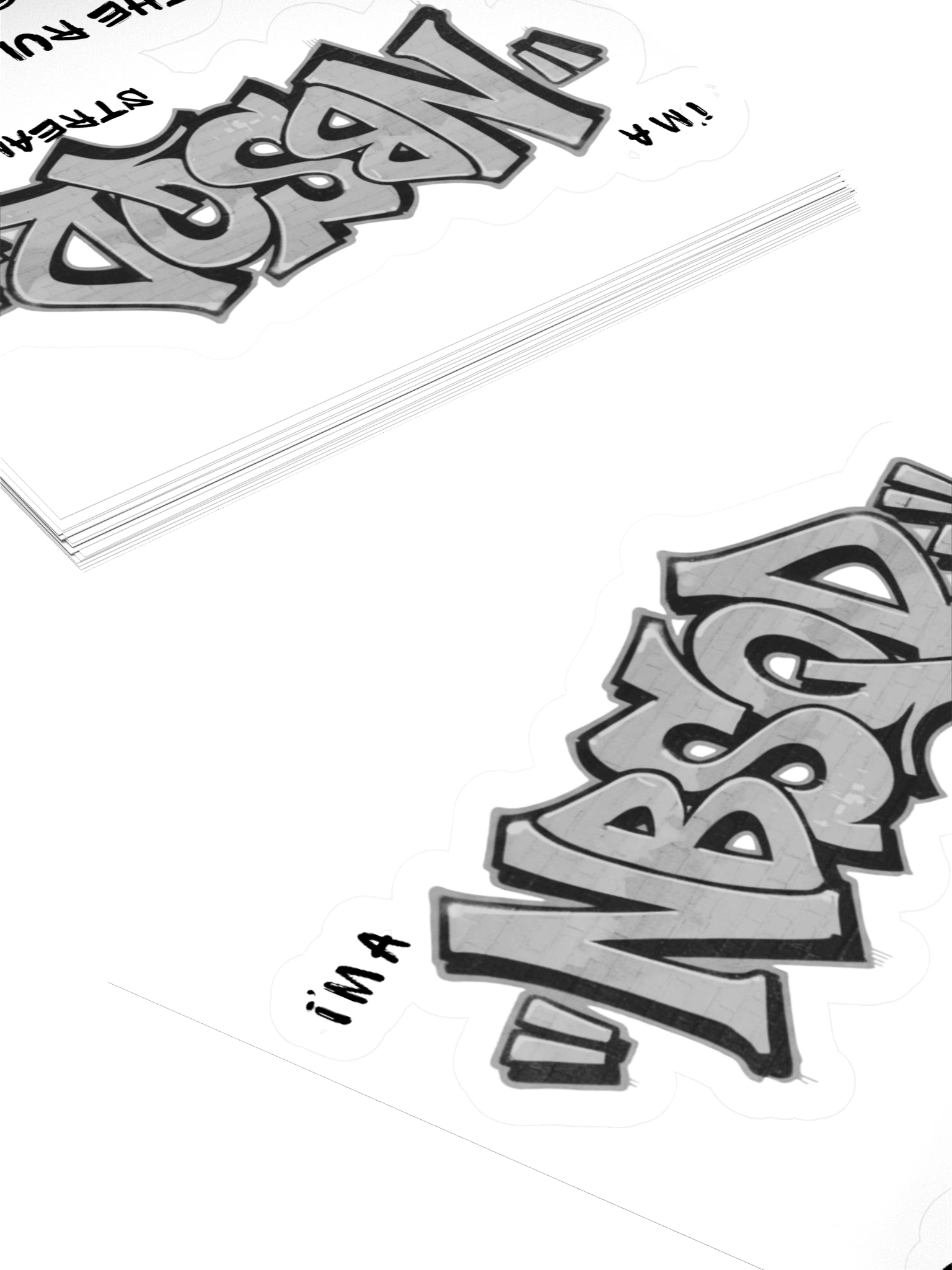 Noobsquad “NBSQD Graffiti – Break The Rules, It’s Part of The Game” Stickers product image (16)