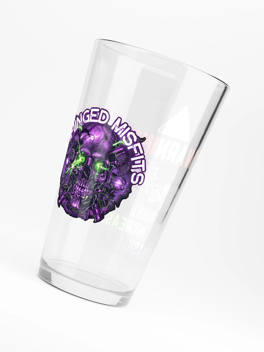 Unhinged Misfit Trash Talk Pint Glass product image (6)