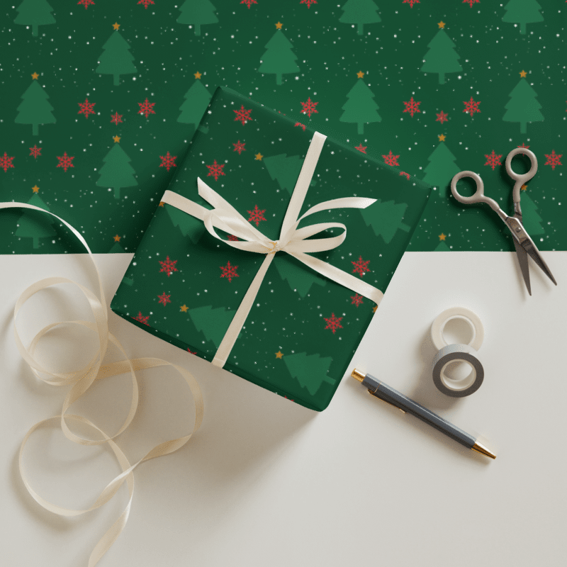 Festive Evergreen Wrapping Papers product image (1)