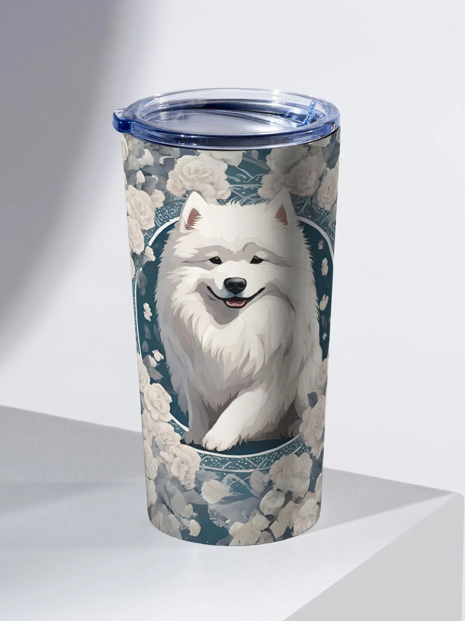 Vintage Samoyed 20oz Stainless Steel Tumbler product image (1)