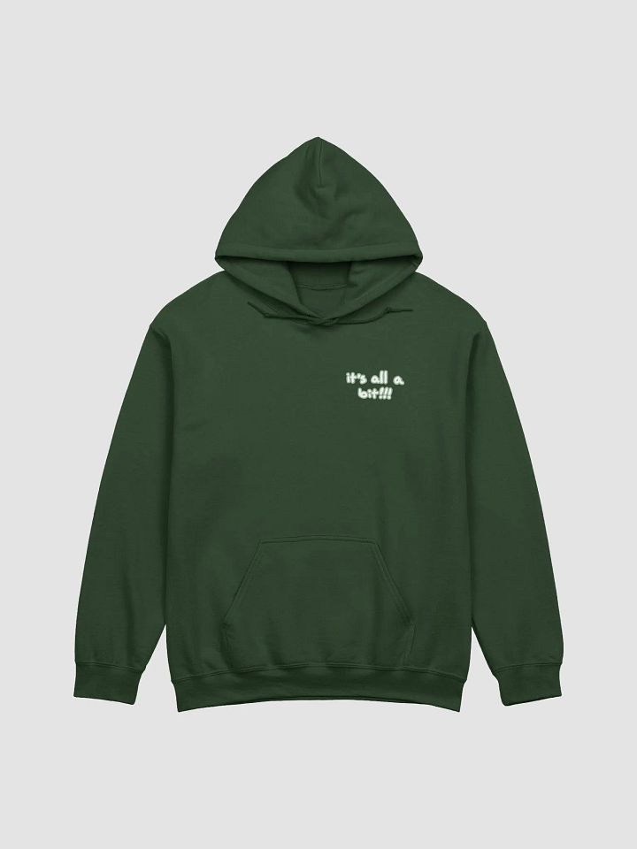 “It’s all a bit!!!” (sm. lined design, #CCE1C4) classic hoodie product image (32)