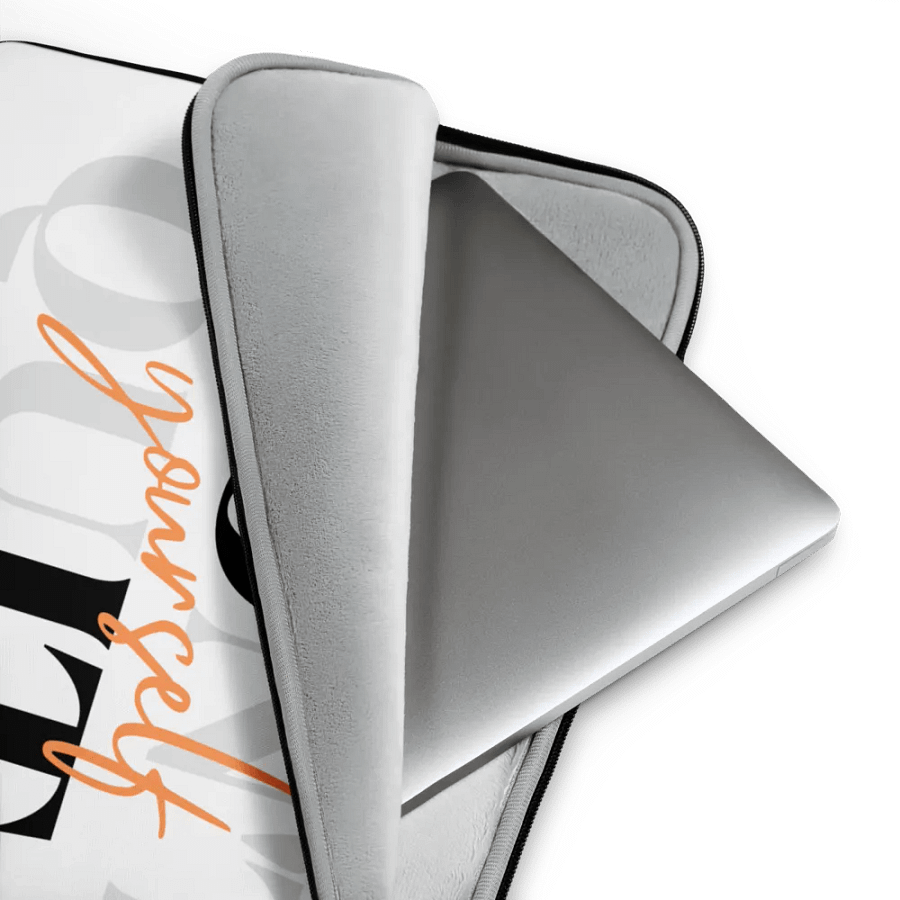 Motivational Typographic Laptop Sleeve product image (4)