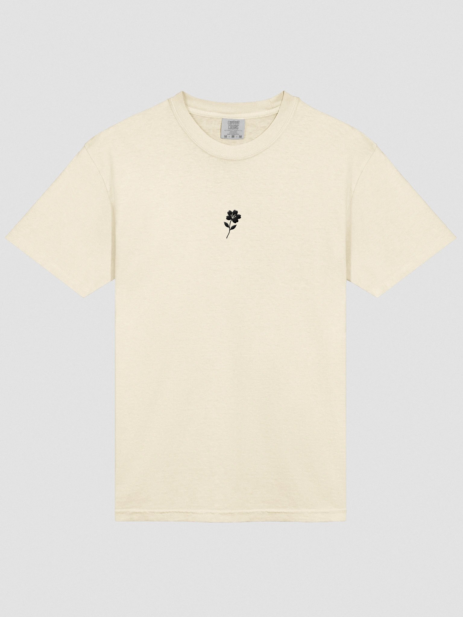 CHERRY BLOSSOM BLACK LOGO EMBROIDERED T-SHIRT product image (1)