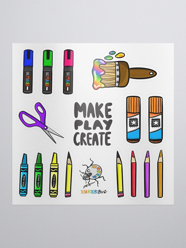 MAKE PLAY CREATE Sticker Sheet product image (1)