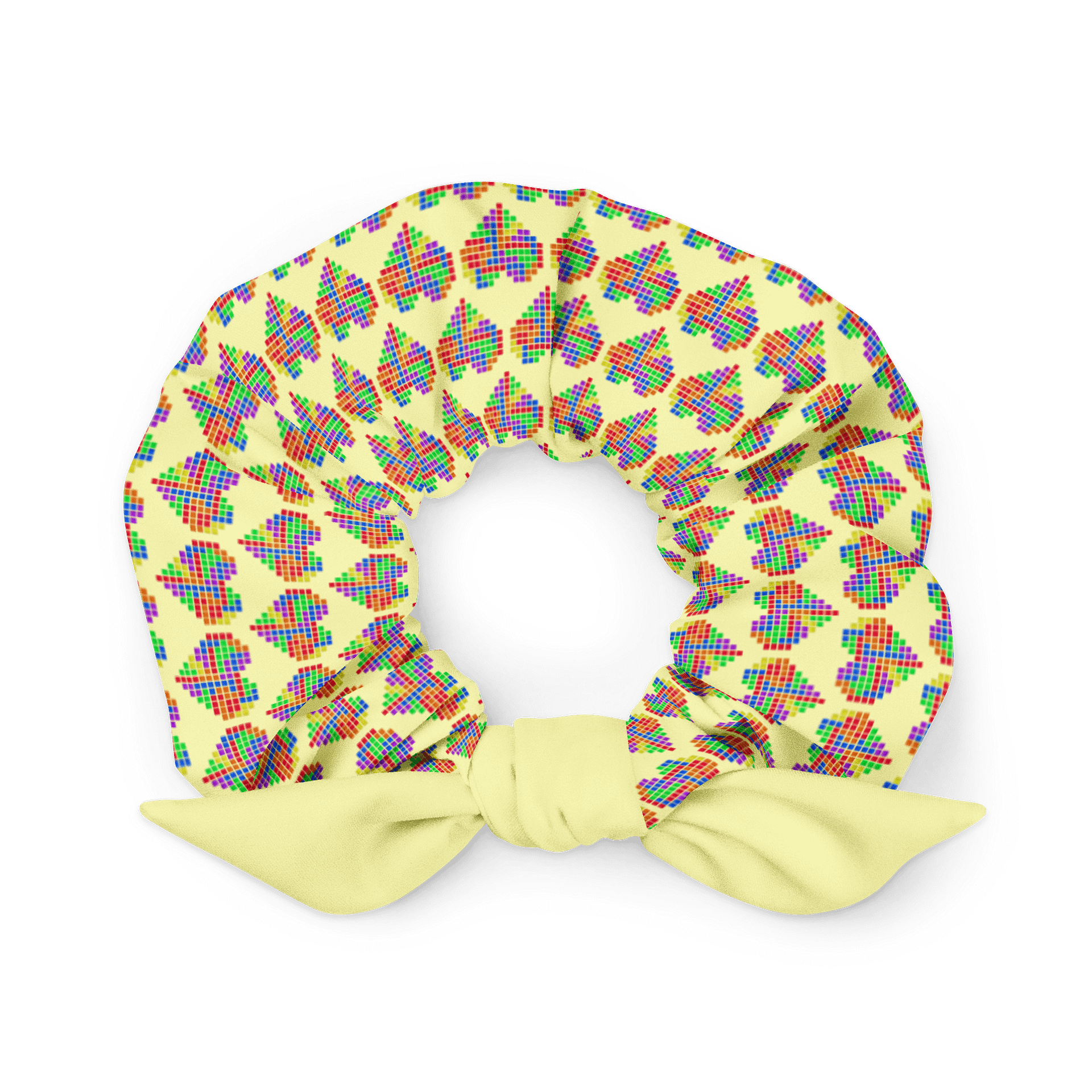 Rainbow Block Heart Scrunchie product image (1)