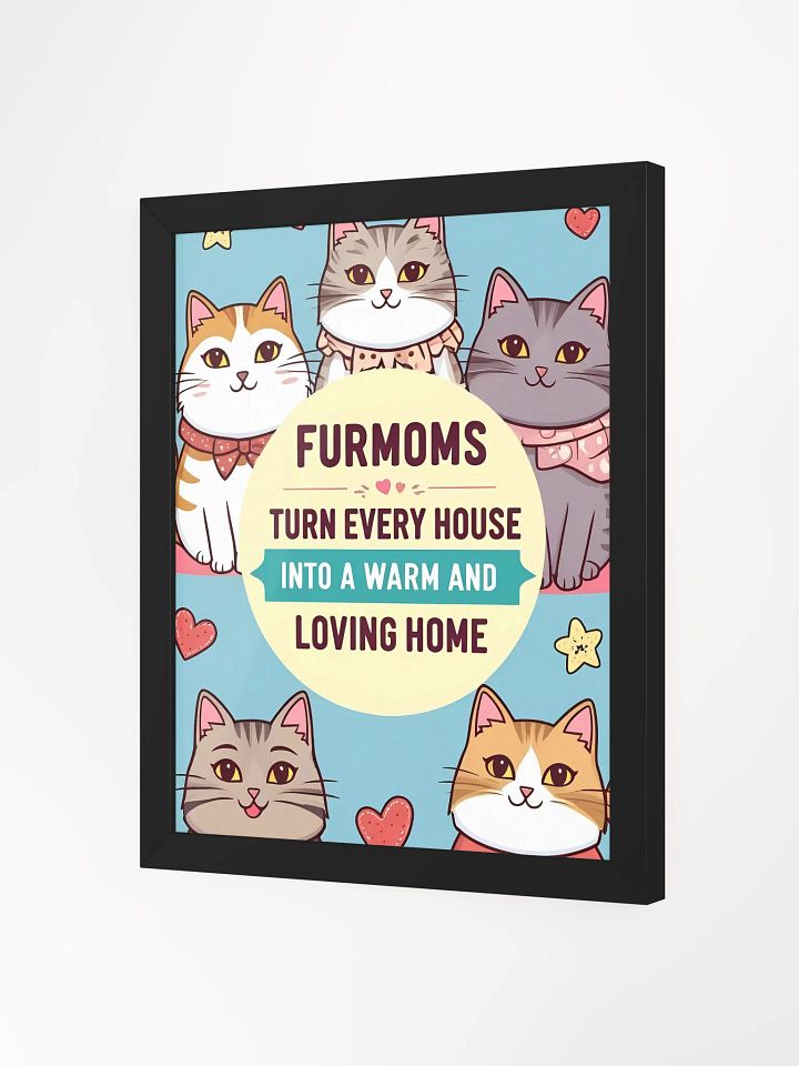 FurMom Love Circle - Framed Matte Poster product image (7)