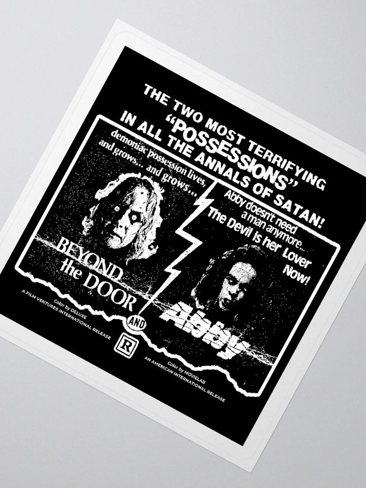 Beyond The Door / Abby Double Feature! | Kiss Cut Sticker product image (2)