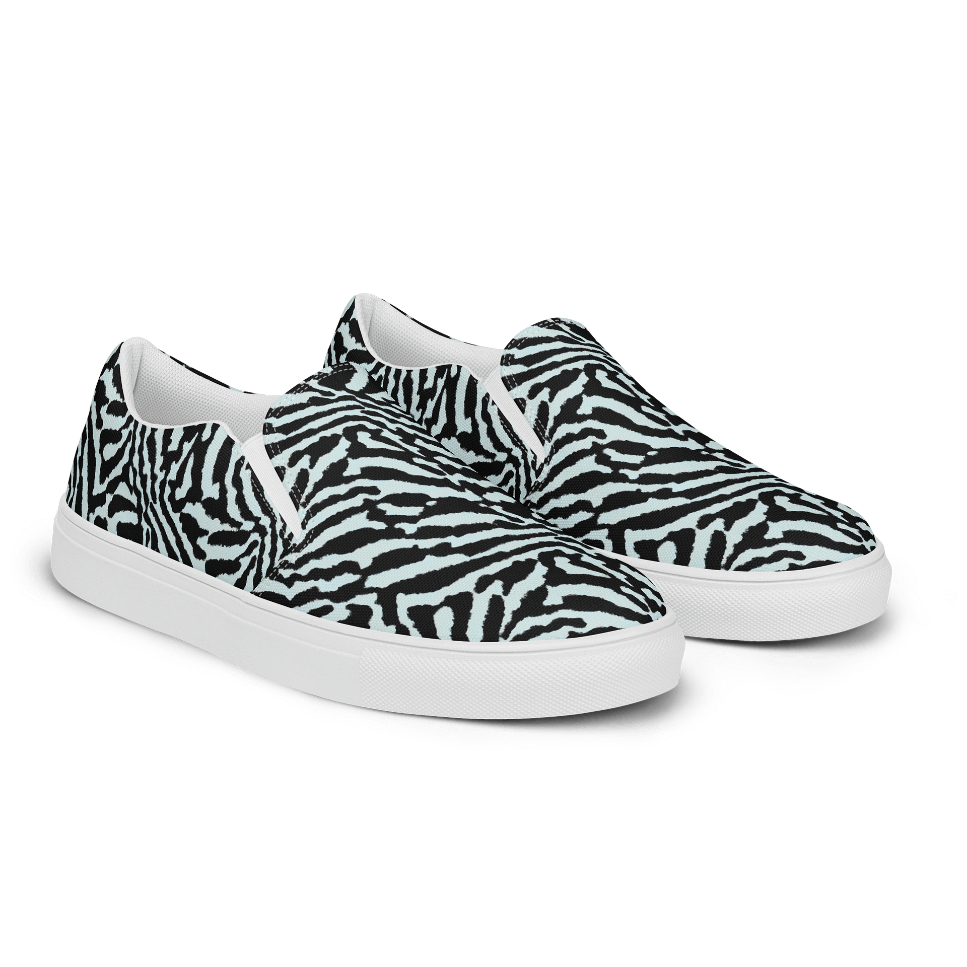 Blue Zebra Canvas Shoes product image (2)
