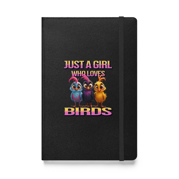 Just A Girl Who Loves Birds Whimsical Hardcover Notebook product image (1)