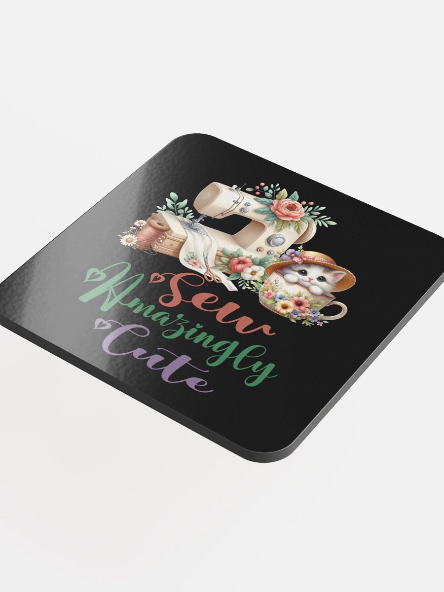 Sew Amazingly Cute Kitty Cork Coaster product image (4)