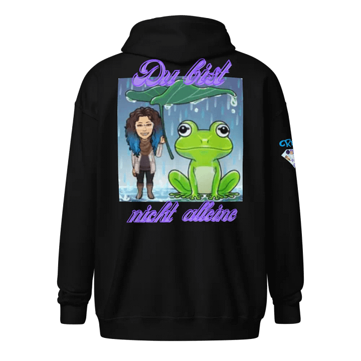 Du bist nicht alleine , Dame Kapuzenpullover mit Reißverschluss product image (1)