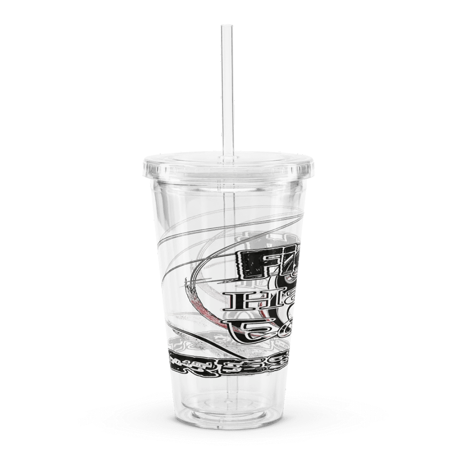 Fight Hard Earn Respect - Double Wall Clear Plastic Tumbler (16 oz) product image (3)