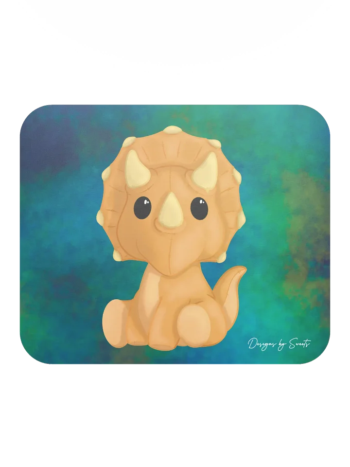 Cozy Triceratops Plushie Mouse Pad product image (2)