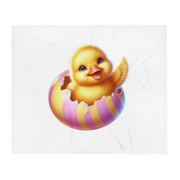 Duck Easter Egg - Throw Blanket product image (1)