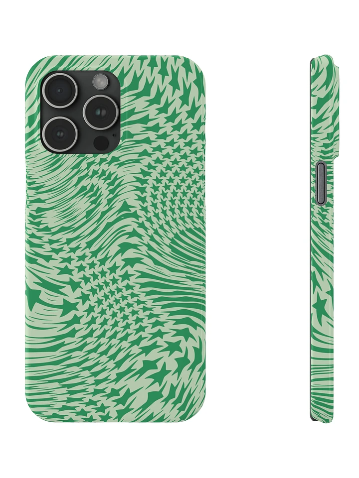 New Growth Green Swirling Stars iPhone Case product image (1)