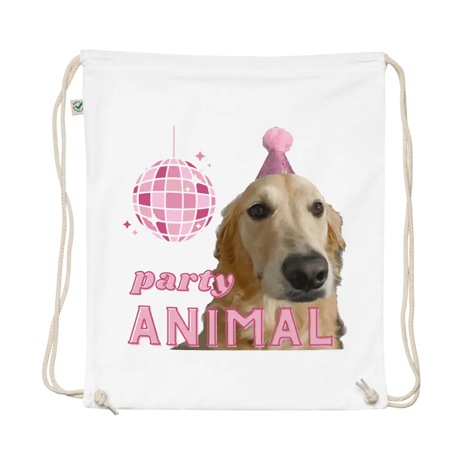 Party animal drawstring bag product image (1)